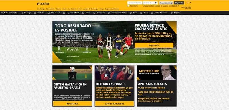 bonos betfair argentina