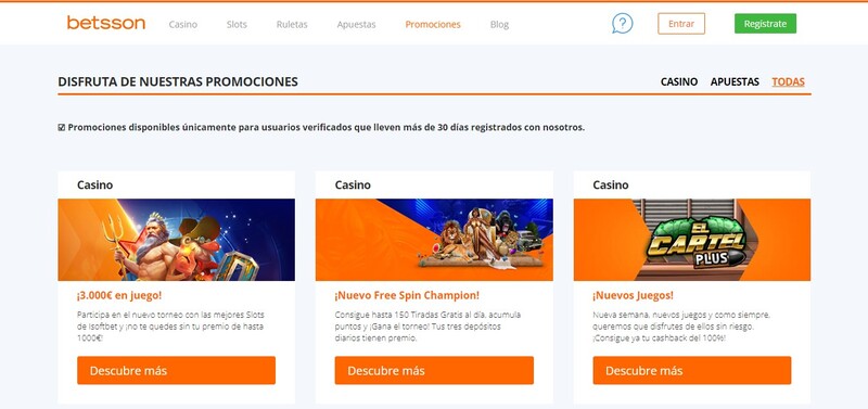 bonos betsson