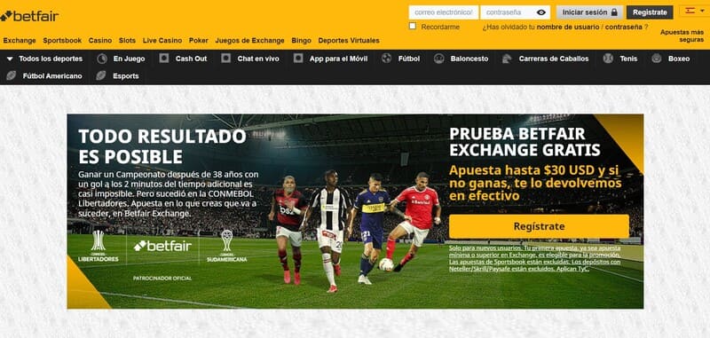 web betfair argentina